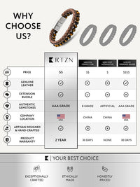 Load image into Gallery viewer, Brown Braided Leather &amp; Tiger Eye Bead Bracelet