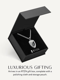Load image into Gallery viewer, Black Onyx Shield Pendant Necklace