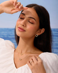 Load image into Gallery viewer, Pave Circle Stud Earrings