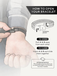 Load image into Gallery viewer, Double Brown Braided Leather Bracelet