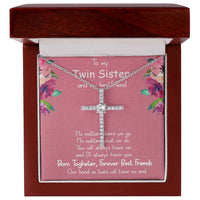 Load image into Gallery viewer, CZ Cross Necklace For Sister
