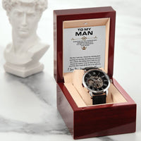Load image into Gallery viewer, Men&#39;s Openwork Watch For Husband + MC
