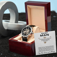 Load image into Gallery viewer, Men&#39;s Openwork Watch For Husband + MC
