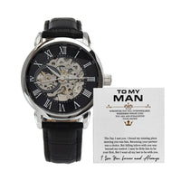 Load image into Gallery viewer, Men&#39;s Openwork Watch For Husband + MC
