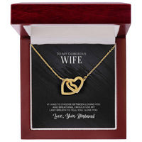 Load image into Gallery viewer, Interlocking Hearts Necklace For Wife
