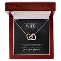 Load image into Gallery viewer, Interlocking Hearts Necklace For Wife
