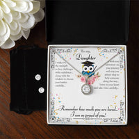 Load image into Gallery viewer, Eternal Hope Necklace For Daughter + Clear CZ Earrings
