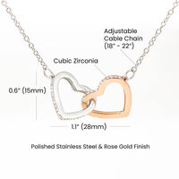 Load image into Gallery viewer, Interlocking Hearts For Daughter (No MC)
