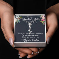 Load image into Gallery viewer, Vertical Name Necklace For Best Friend W/MC
