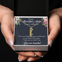 Load image into Gallery viewer, Vertical Name Necklace For Best Friend W/MC
