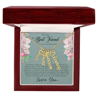 Load image into Gallery viewer, Multi Vertical Name Necklace For Best Friend (w/MC)
