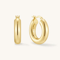 Load image into Gallery viewer, Gold Filled Chunky Hoops