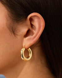 Load image into Gallery viewer, Gold Filled Chunky Hoops