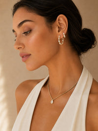 Load image into Gallery viewer, Teardrop Diamond Necklace