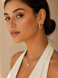Load image into Gallery viewer, Large Marquise Hoops
