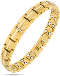 Load image into Gallery viewer, Women's Ultra Strength Gold Titanium Magnetic Therapy Bracelet