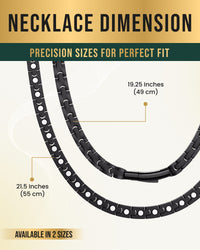 Load image into Gallery viewer, Powerful Black Titanium Magnetic Therapy Necklace