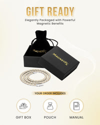 Load image into Gallery viewer, Powerful Silver &amp; Gold Titanium Magnetic Therapy Necklace