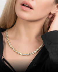 Load image into Gallery viewer, Powerful Silver &amp; Gold Titanium Magnetic Therapy Necklace