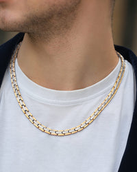 Load image into Gallery viewer, Powerful Silver &amp; Gold Titanium Magnetic Therapy Necklace