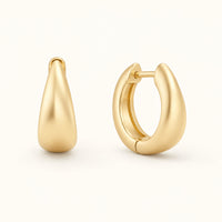 Load image into Gallery viewer, Gold Filled Teardrop Hoops