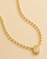Load image into Gallery viewer, Teardrop Diamond Necklace