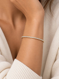 Load image into Gallery viewer, Gold Filled Thin Pave Cuff